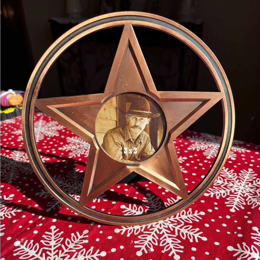 Copper Colored Star Frame